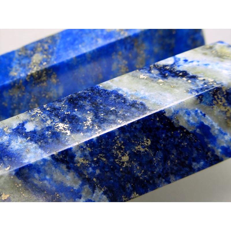 値下げ‼️✨超綺麗で豪華✨とても珍しい青水晶六角柱の置物 台座付き