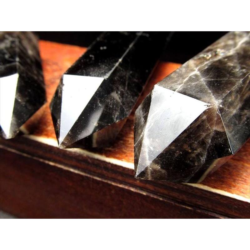 4A 黒水晶 モリオン ポイント 重さ 80g-90g まとめて撮影 希少 人気
