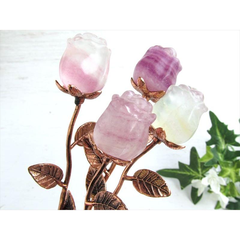 薔薇のつぼみ 愛の告白 選べる2種 マルチカラー フローライト 薔薇