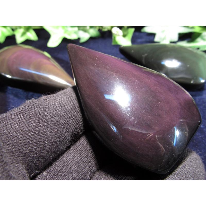 アート レインボーオブシディアン 研磨品 十勝石玲瓏 北海道産