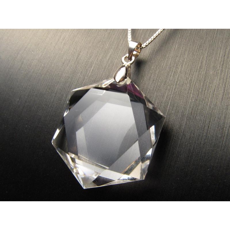 天然水晶 六芒星 ペンダントトップ 縦約27mm-31mm 1個売り