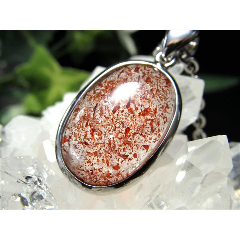 ストロベリークォーツ&スーパーセブン ペンダントトップ 縦20mm 重さ  