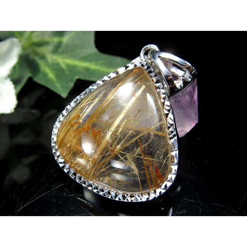 超破格】期間限定 最高品質 タイチン ルチルクォーツ 11.5-12mm 金運