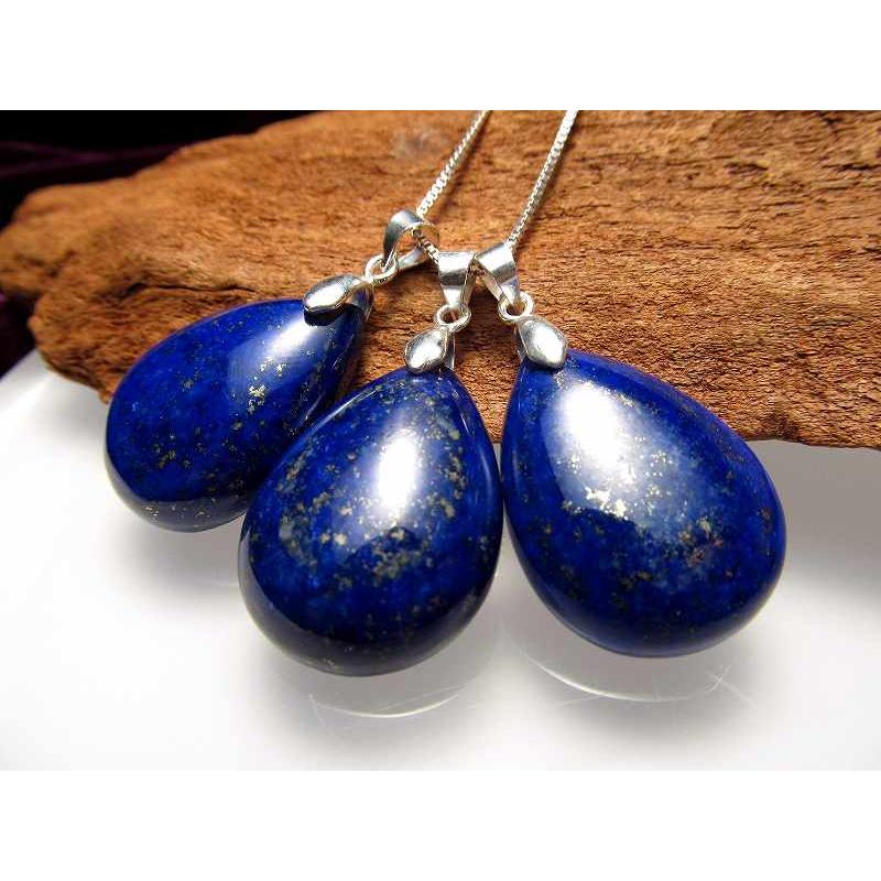 4a ラピスラズリ ペンダントトップ ドロップ型 4g 6g 誕生日プレゼント 幸運の象徴 パワーストーン アフガニスタン産 Of つやつやドロップ型 極上天然石