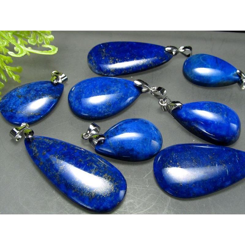 4a ラピスラズリ ペンダントトップ ドロップ型 4g 6g 誕生日プレゼント 幸運の象徴 パワーストーン アフガニスタン産 Of つやつやドロップ型 極上天然石