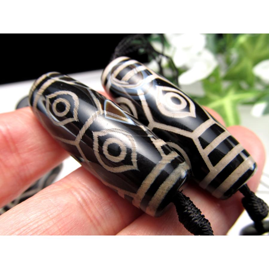 A至純 天珠 龍眼天珠 りゅうがんてんじゅ 連 一連8個付き サイズ：約38