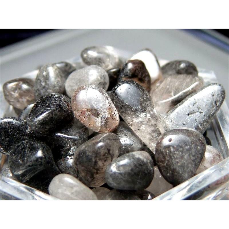 061524  ブラックルチルインクォーツ六角柱 44.1Kg ブラックルチルクォーツ 丸玉 300mm 同梱不可[T718-2674]