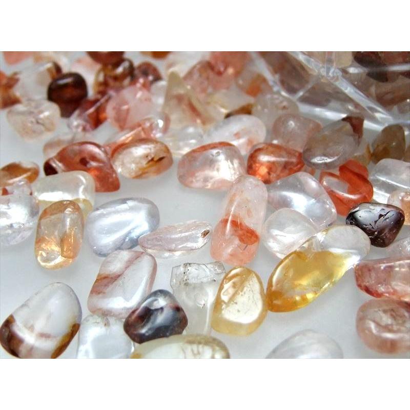 希少さざれ石 MIX オーロラクォーツ(ライモナイト)さざれ 約200g 約7mm  