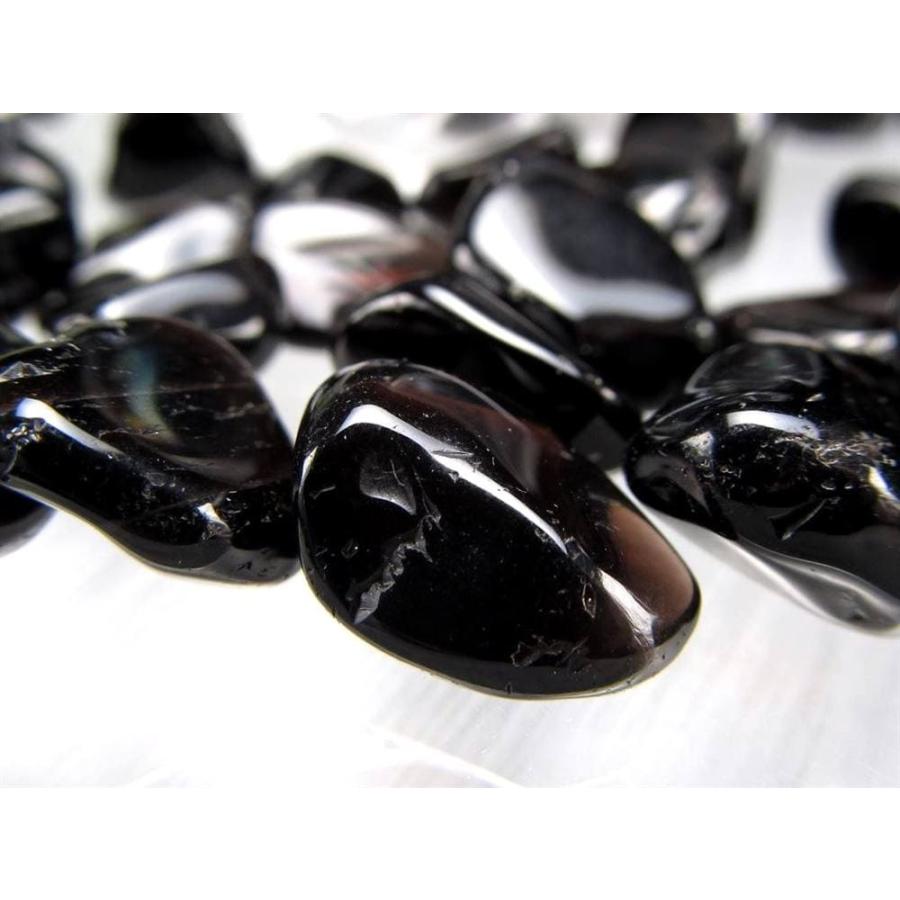 5Aランクの極上品質 黒水晶 モリオン 中粒 さざれ 約200g 粒約5mm-15mm