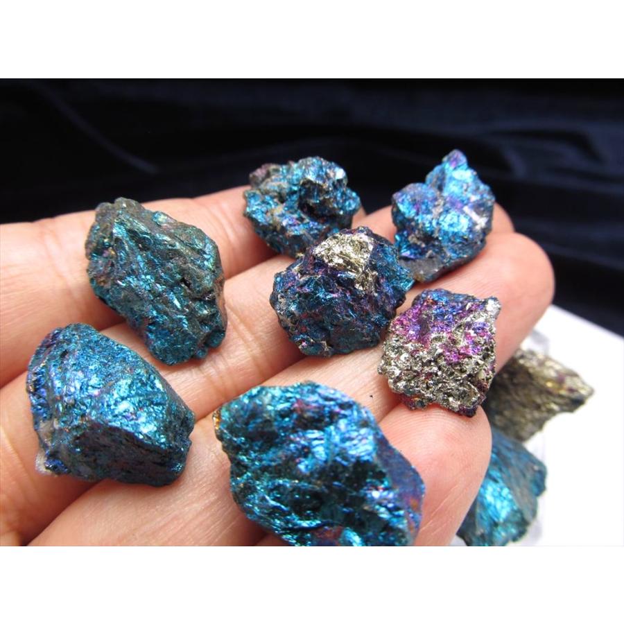 極上玉虫色 チャルコパイライト（黄銅鉱）原石 約100g サイズ約