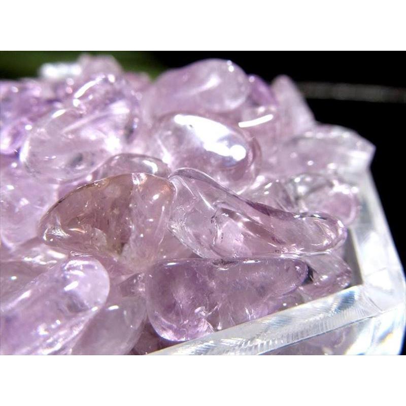 透明度抜群 小粒タイプ 透明ラベンダーアメジスト(紫水晶)さざれ石 約