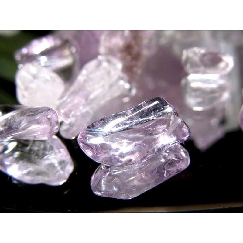 透明度抜群 小粒タイプ 透明ラベンダーアメジスト(紫水晶)さざれ石 約