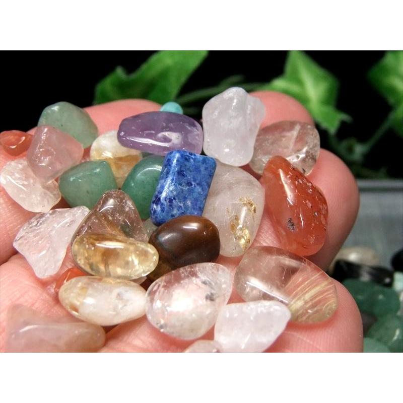 色とりどり 天然石 てんこ盛り MIXストーン さざれ 激安 200g 粒サイズ