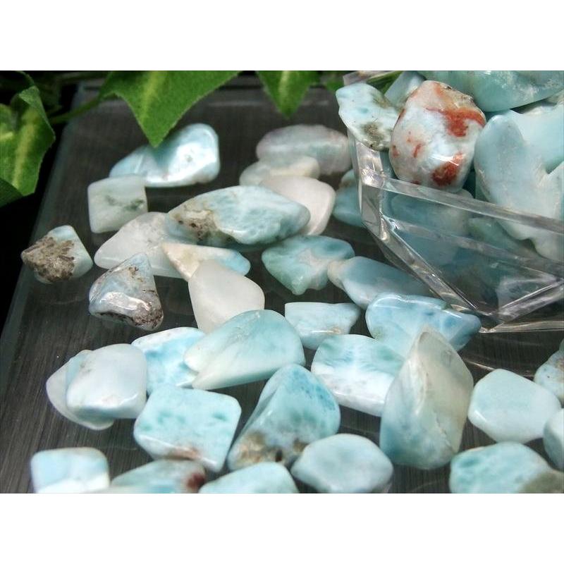 流通量が激減 大粒ラリマー ラリマー さざれ ブルーペクトライト 100g 約8mm-25mm 浄化用・インテリアに ドミニカ共和国産 パワーストーン 天然石 | ブランド登録なし | 02