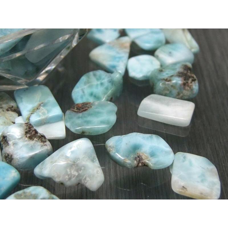 流通量が激減 大粒ラリマー ラリマー さざれ ブルーペクトライト 100g 約8mm-25mm 浄化用・インテリアに ドミニカ共和国産 パワーストーン 天然石 | ブランド登録なし | 03