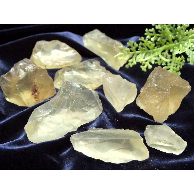 レモンクォーツ ラフ原石タイプ 詰合せ 100g(約8個入り)サイズ約10mm 