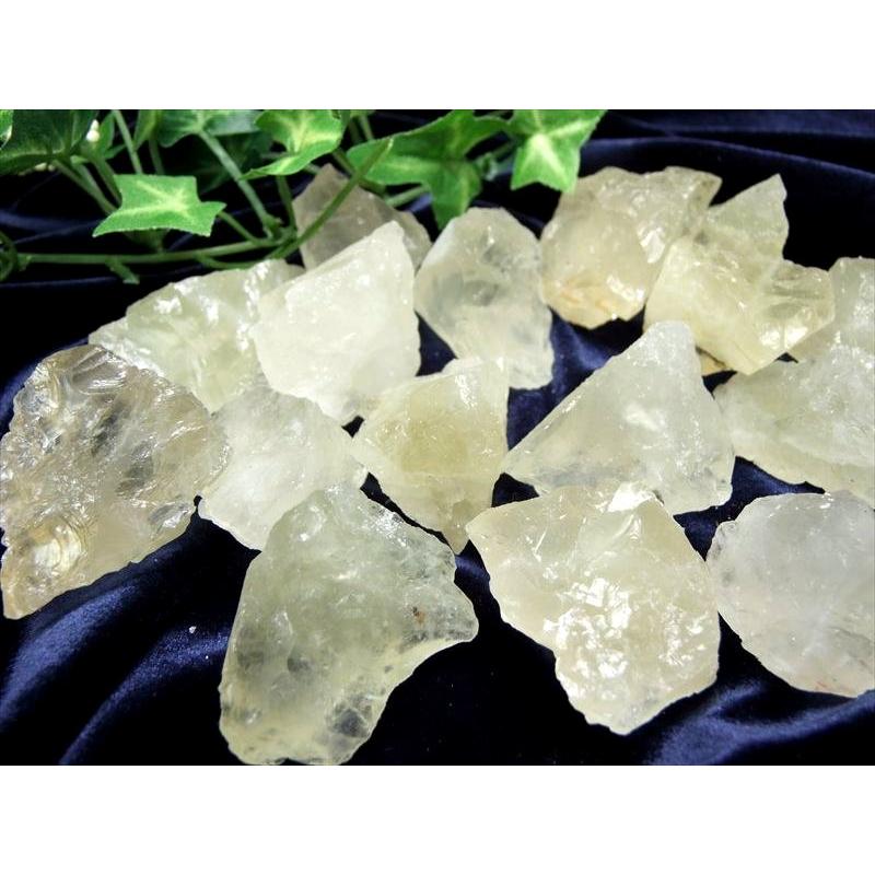 レモンクォーツ ラフ原石タイプ 詰合せ 100g 約3-5個入り サイズ約25mm
