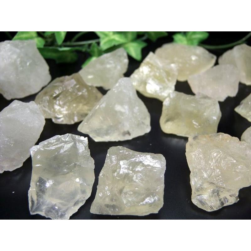 レモンクォーツ ラフ原石タイプ 詰合せ 100g 約3-5個入り サイズ約25mm