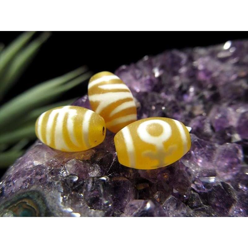 大人天珠 珍しいビタミンカラー 大人天珠 だいじんてんじゅ 最大長さ約11.5mm