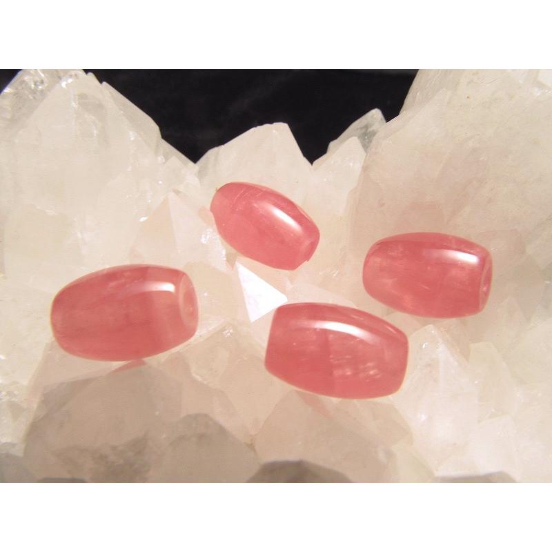 5A 天珠型 インカローズ 約1.7g-2.0g 1個売り ロードクロサイト つやつや濃厚ピンク 最高級天然石 アルゼンチン産｜comrose｜05