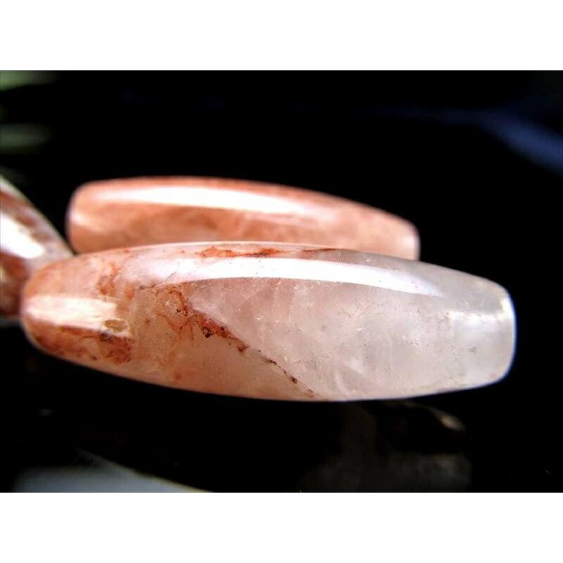 2Aグレード マニカランクォーツ 天珠型 ビーズ 石サイズ：長さ約30mm 1  