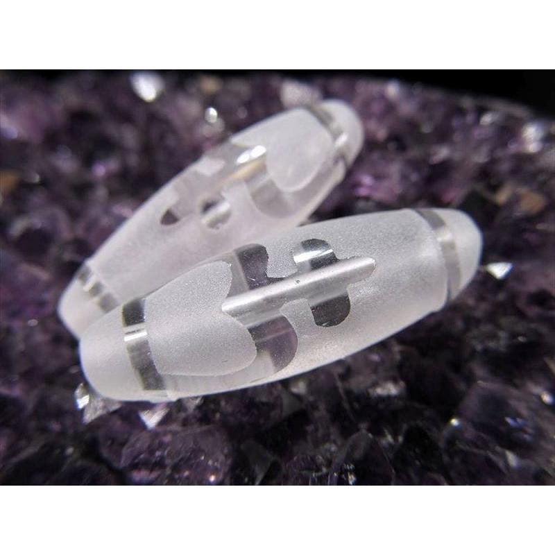 ミニサイズ水晶天珠 宝瓶天珠 ほうびんてんじゅ 最大長さ約27mm前後 1