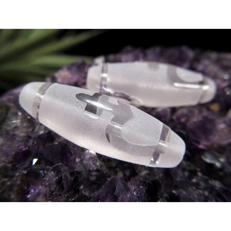 ミニサイズ水晶天珠 宝瓶天珠 ほうびんてんじゅ 最大長さ約27mm前後 1