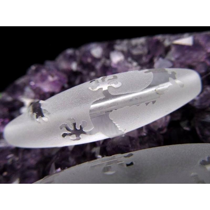 水晶天珠 五本爪 龍神天珠（ごほんづめ りゅうじんてんじゅ