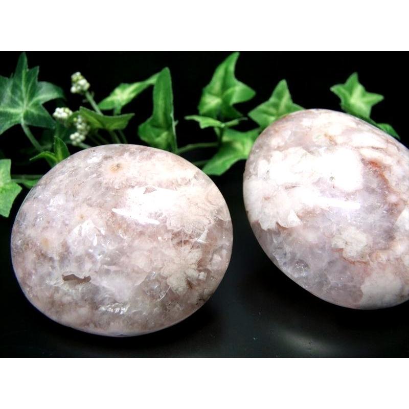 桜満開 さくらメノウ ホットストーン型タンブル 1個売り 重さ100g-120g
