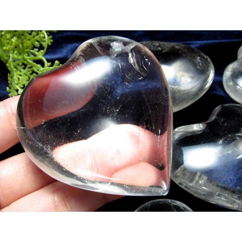 天然水晶 ハート型 タンブル 20g-30g すべての浄化と純粋さの象徴