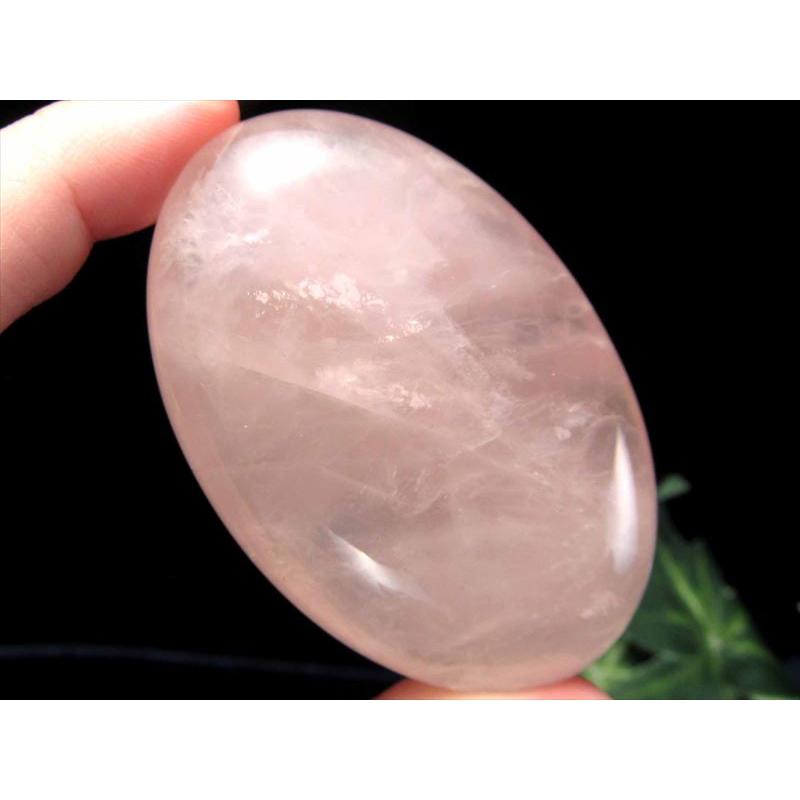 ローズクォーツ ホットストーン 重さ 約65g-80g 大きさ約6cm×4cm