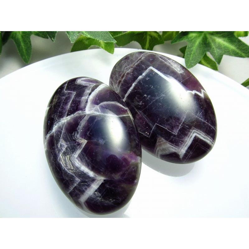 シェブロン アメジスト ホットストーン 重さ 約65-80グラム 大きさ約