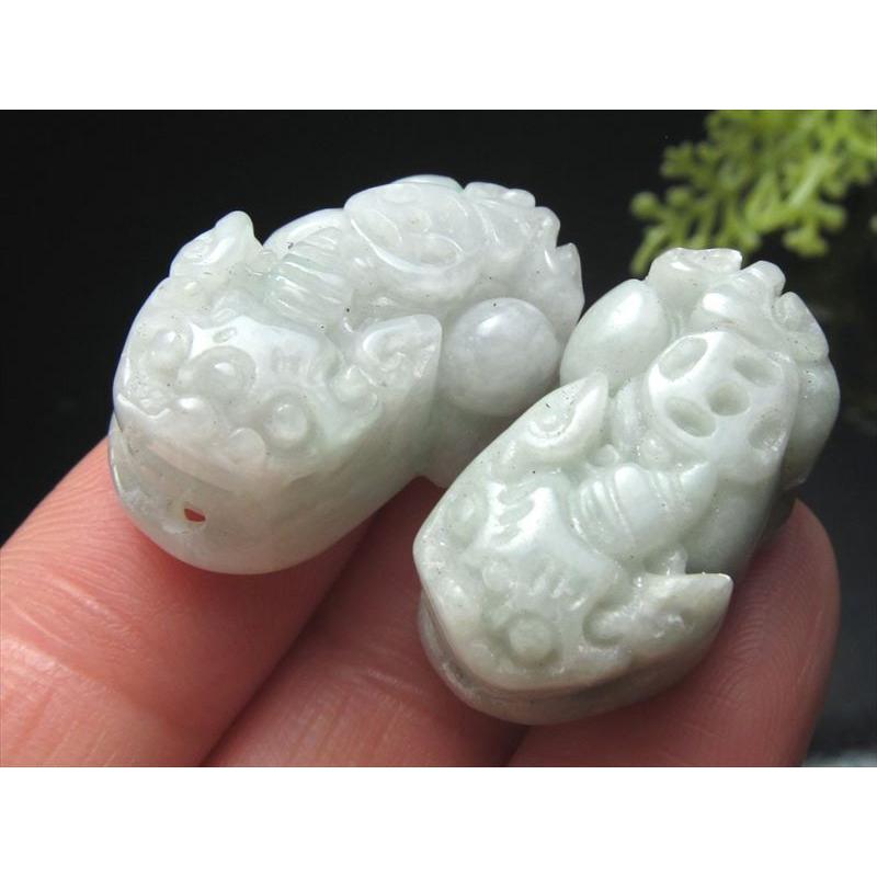 財運の象徴☆白翡翠の貔貅 ☆天然石 財運の象徴☆白翡翠