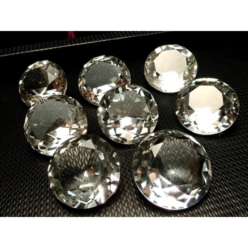 水晶 ダイアモンドカット タンブル 直径約10mm-12mm 1g前後 1個売り