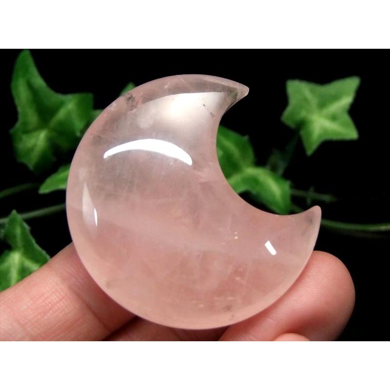 rin様　値下げ　高品質　ローズクォーツ　月　ムーン　スタンド付き rin様 値下げ 高品質 ローズクォーツ 月 ムーン スタンド付き rin様