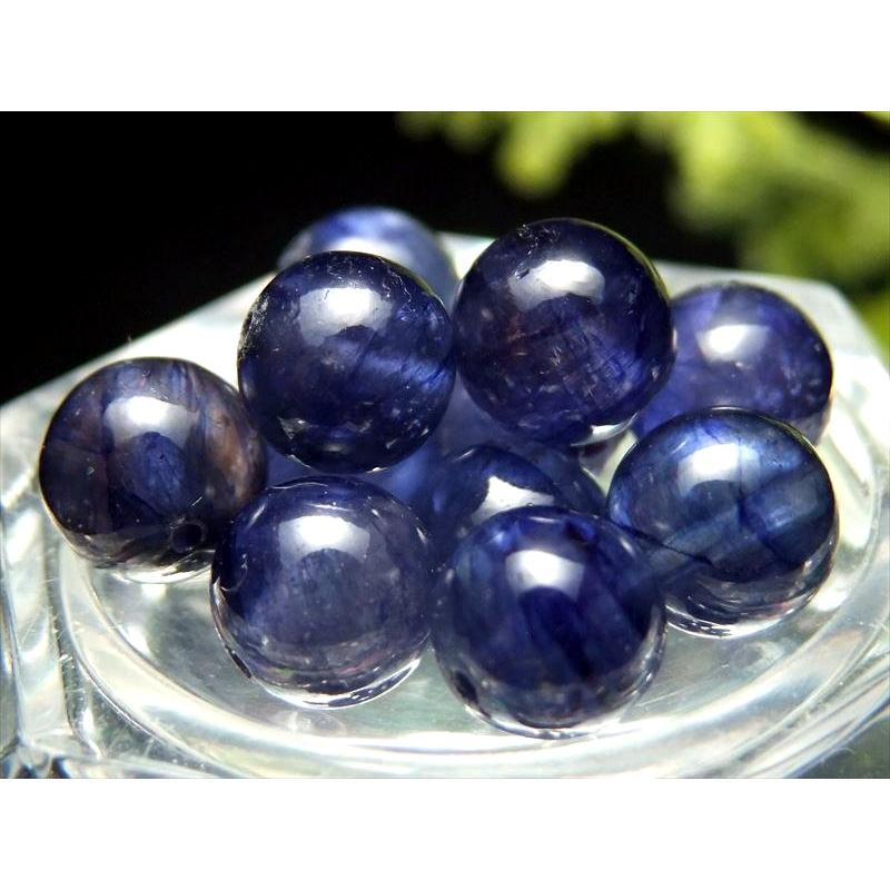 1珠売り4A 約6.5mm珠 極上透明 ブルーサファイア ビーズ 勝利を