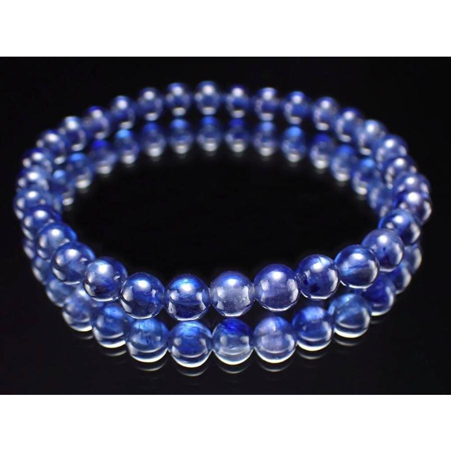 1珠売り4A 約6.5mm珠 極上透明 ブルーサファイア ビーズ 勝利を
