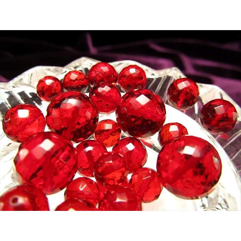 高品質5A鮮やか美しいリトアニア産タンブルカットレッドアンバー7.5-8ミリ