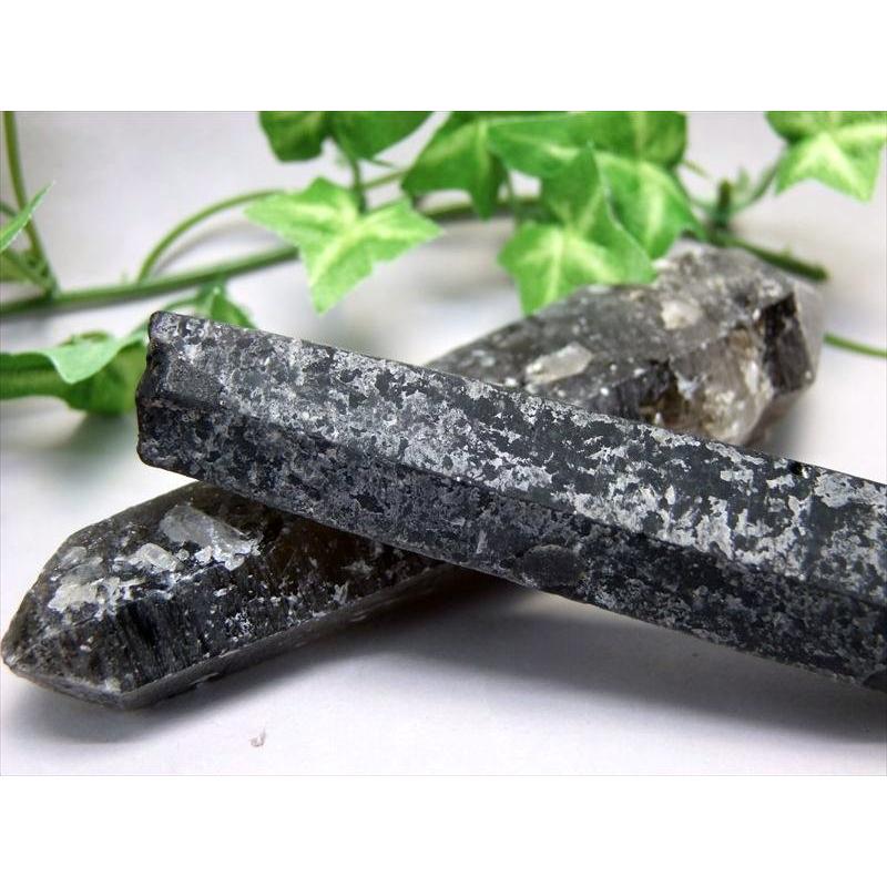 ブラジル産モリオン、チューナー、袋 魔除けの音色 モリオン 黒水晶結晶 ポイント付 クリスタル