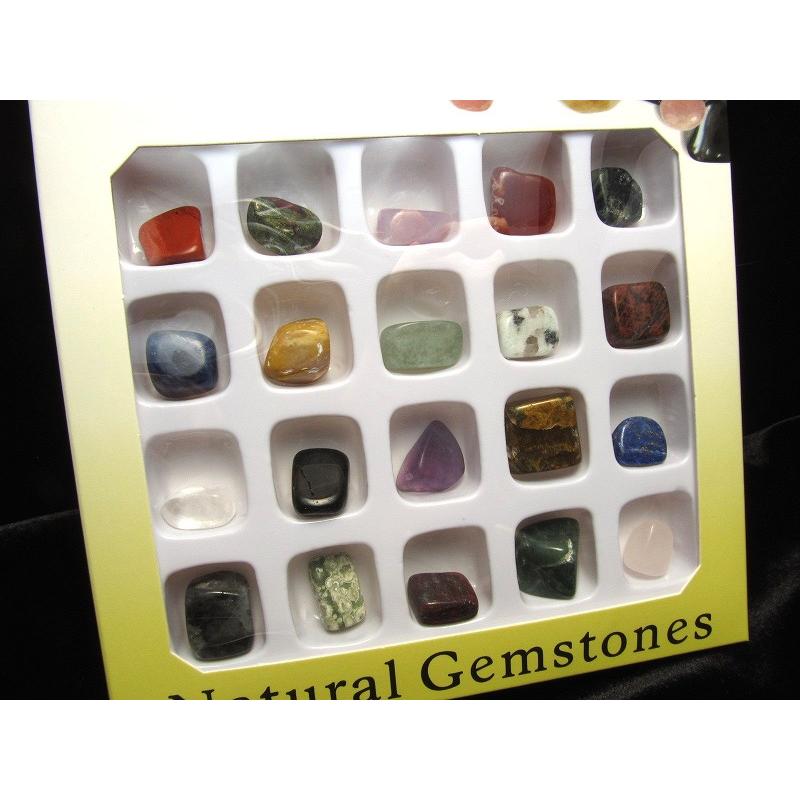 Natural Gemstones 天然石タンブル20種入り タンブルセット 箱入り20種set｜comrose｜03