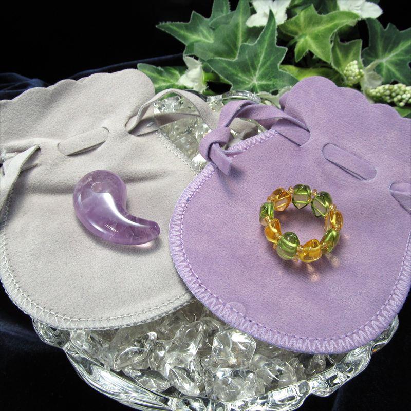 選べる8色 ベロア お守り袋 Sサイズ 1個売り さざれ タンブル 勾玉 ペンダントトップ パワーストーンの持ち運びに しっかり縛れる紐付き | ブランド登録なし | 06