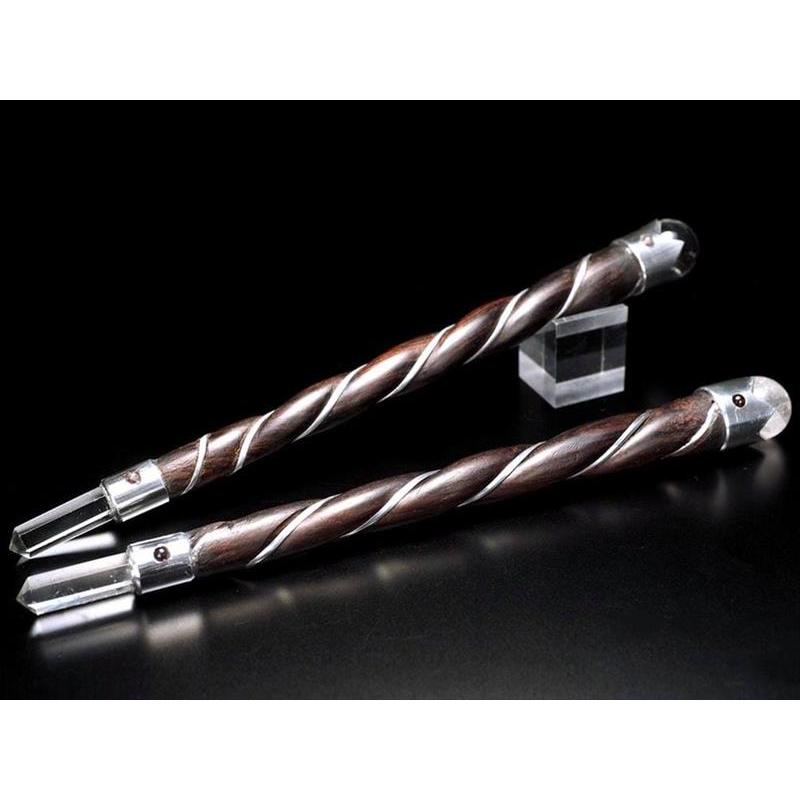 水晶 マジックウッドワンド 長さ約21cm-25cm 1個売り 存在感抜群 魔法