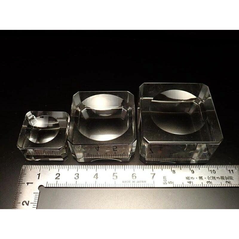 Mサイズ 丸玉用 台座 K9 クリスタルガラス 台座全体直径約34mm×高さ約