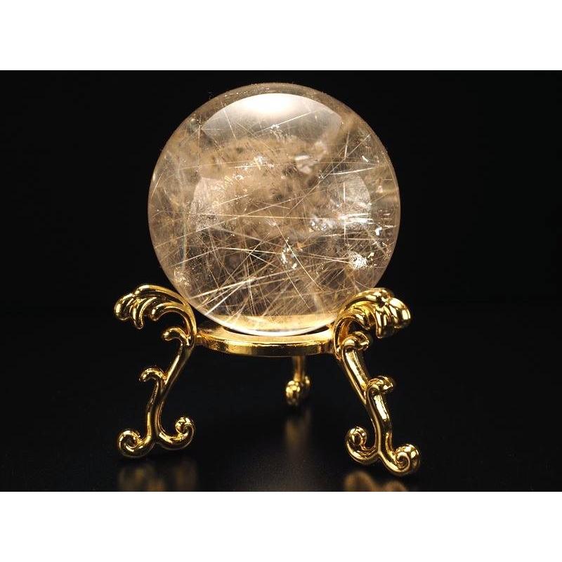 極上品】コレクション級ゴールドルチルスフィア 丸玉約3.8cm