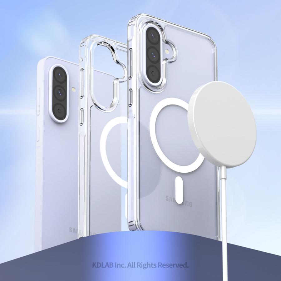 araree Galaxy A36 5G ケース マグネット 付 耐衝撃 クリア