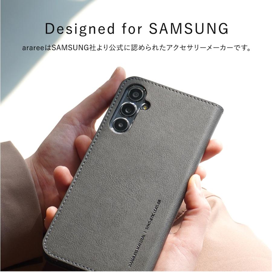 Galaxy A54 5G 手帳型 ケース 革 製 薄型 スマホケース カード 収納 ( 3枚 ) Samsung GalaxyA54 ギャラクシーA54 SC-53D / SCG21 対応 araree Mustang Diary | araree | 05