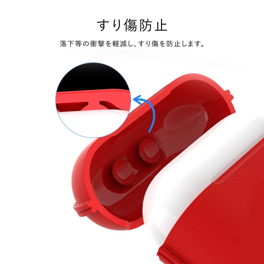 AirPods 3 ケース シリコン レザー 模様 加工 カラビナ 付 薄型 カバー シンプル シリコンケース  AirPods 3世代 AirPods3 エアポッズ 第3世代 araree POPS | araree | 02
