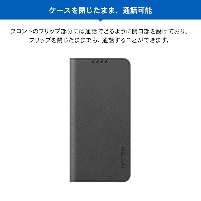 Galaxy S20 ケース 手帳型 薄型 スリム 手帳 レザー カバー マグネット 留具 なし / カード 収納 付 ギャラクシーS20 SC-51A / SCG01 対応 araree Mustang Diary | araree | 04