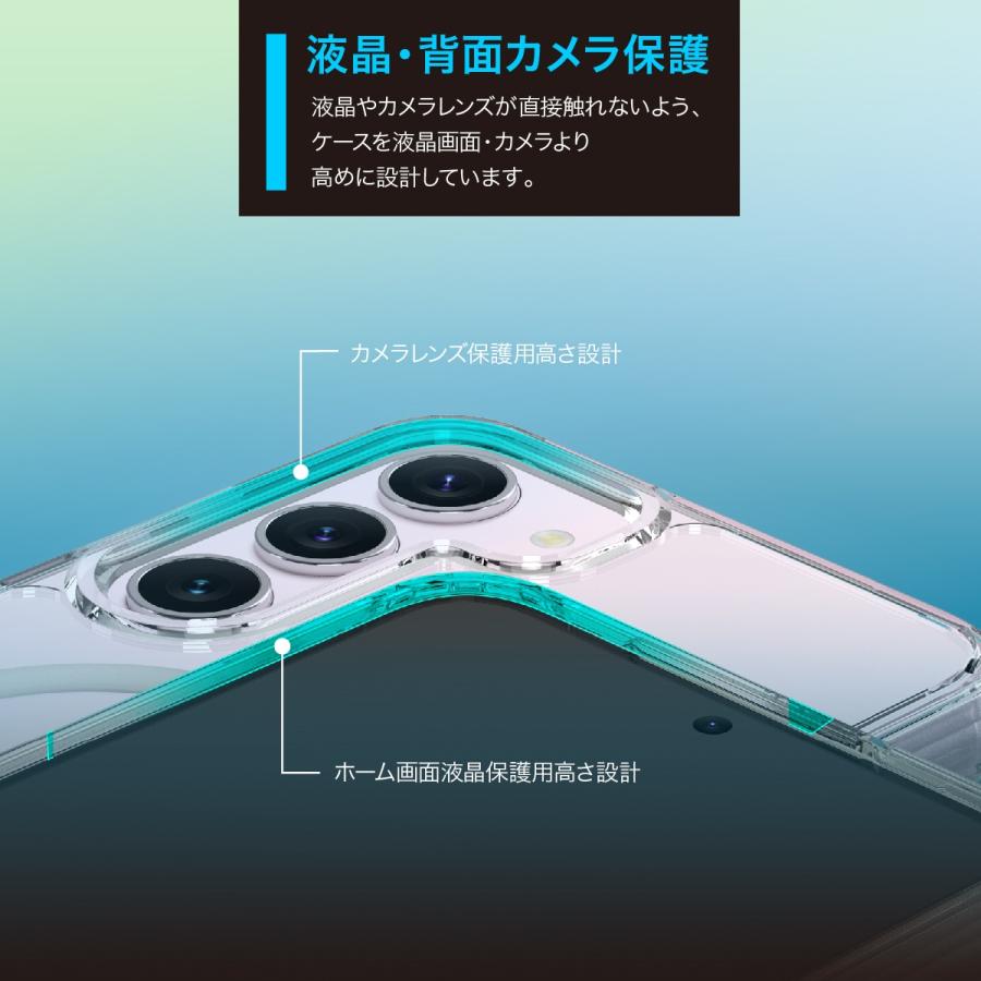 Galaxy S23 Ultra ケース マグネット リング 付 耐衝撃 クリア スマホケース MagSafe 対応 Samsung GalaxyS22 Ultra ギャラクシーS23 ウルトラ araree Duple M | araree | 04