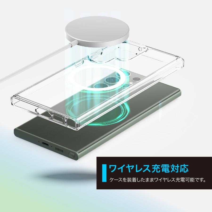 Galaxy S23 Ultra ケース マグネット リング 付 耐衝撃 クリア スマホケース MagSafe 対応 Samsung GalaxyS22 Ultra ギャラクシーS23 ウルトラ araree Duple M | araree | 05